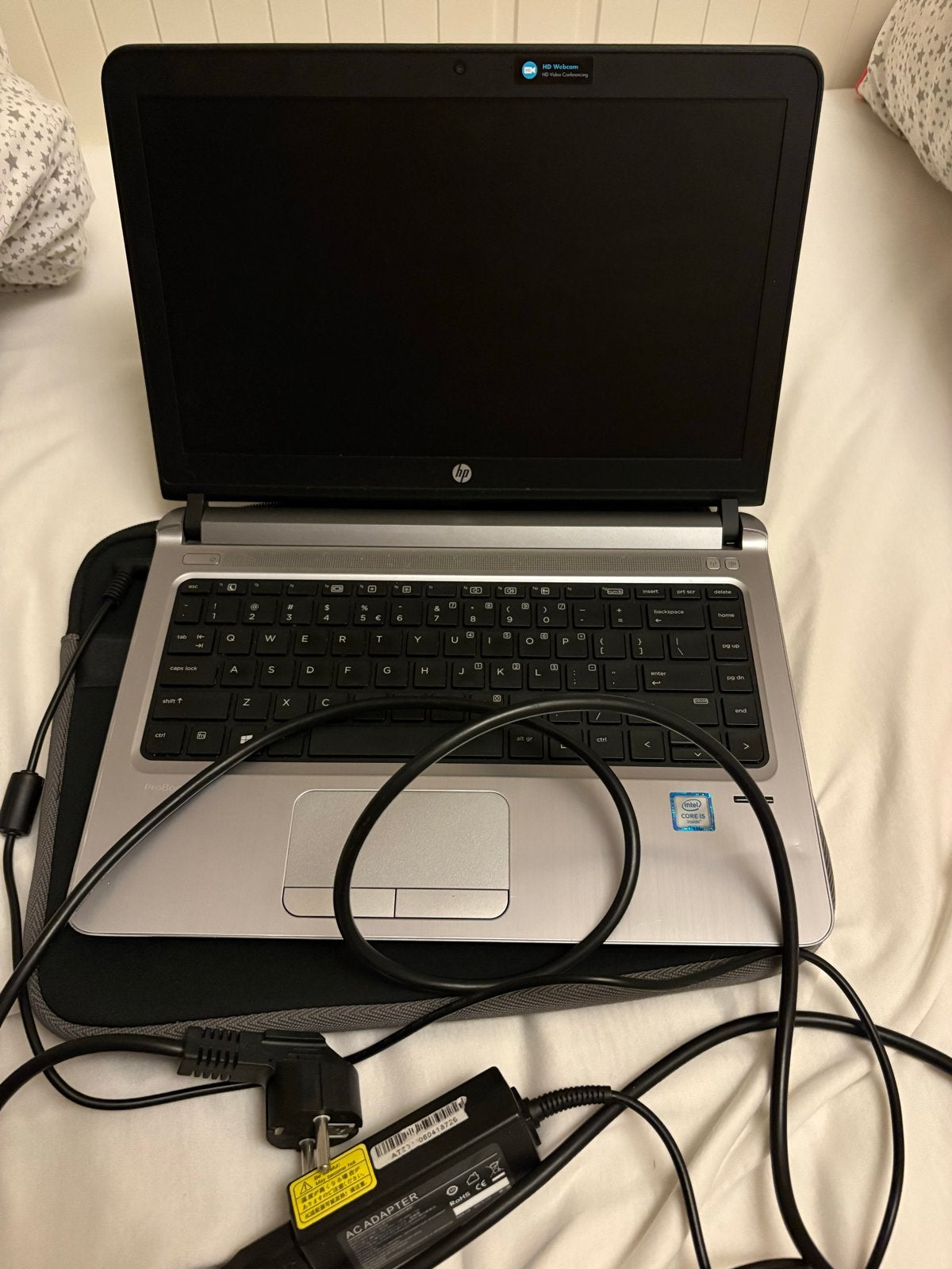 HP Laptop - Gebruikt, inclusief hoes en adapter, Computers en Software, Windows Laptops, Gebruikt, HDD, 2 tot 3 Ghz, 8 GB