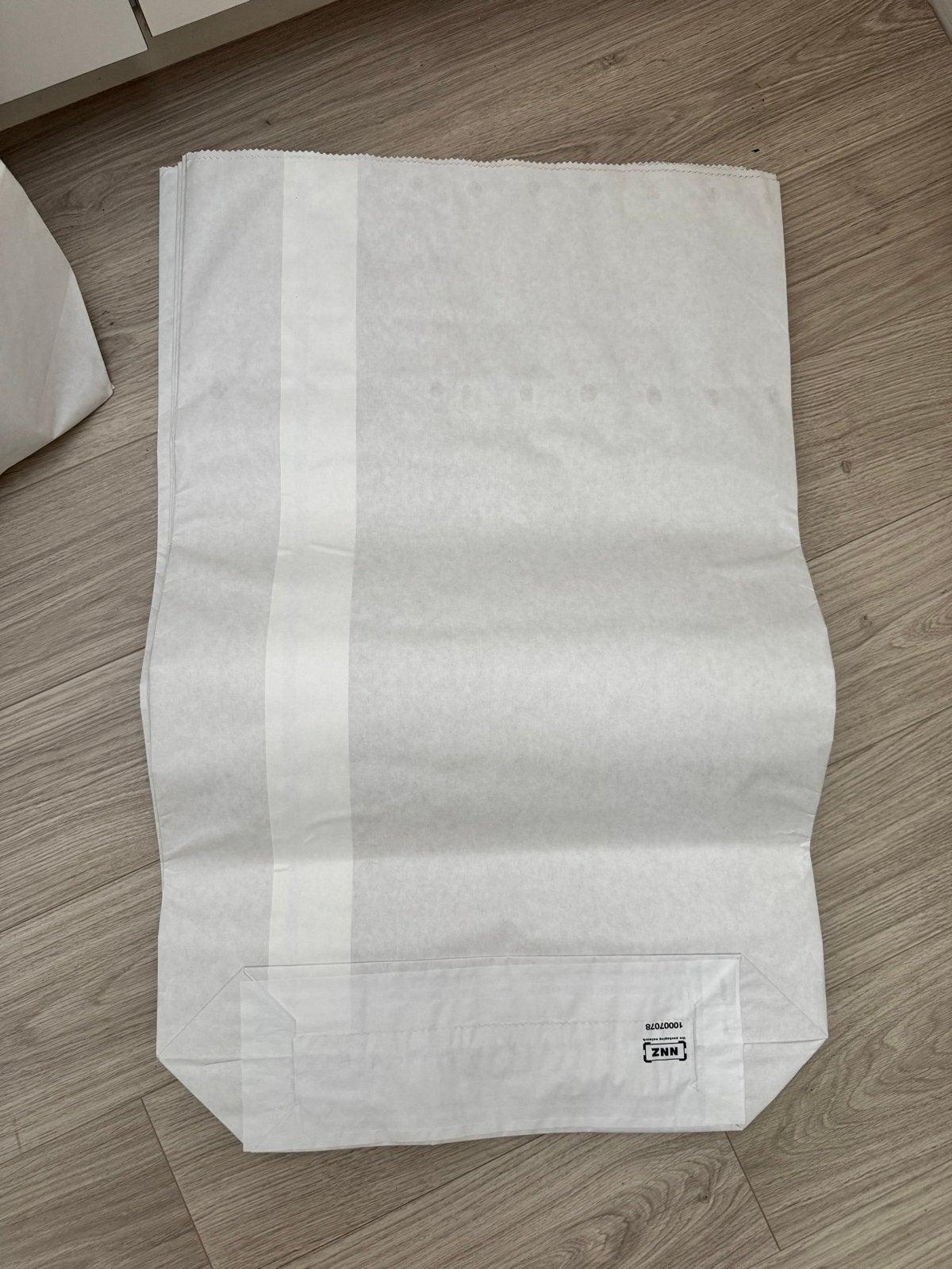 Kraft papieren zakken 50x70 cm. 5 stuks!!! €5,00, Ophalen of Verzenden, Nieuw, Papier of Karton, Wit