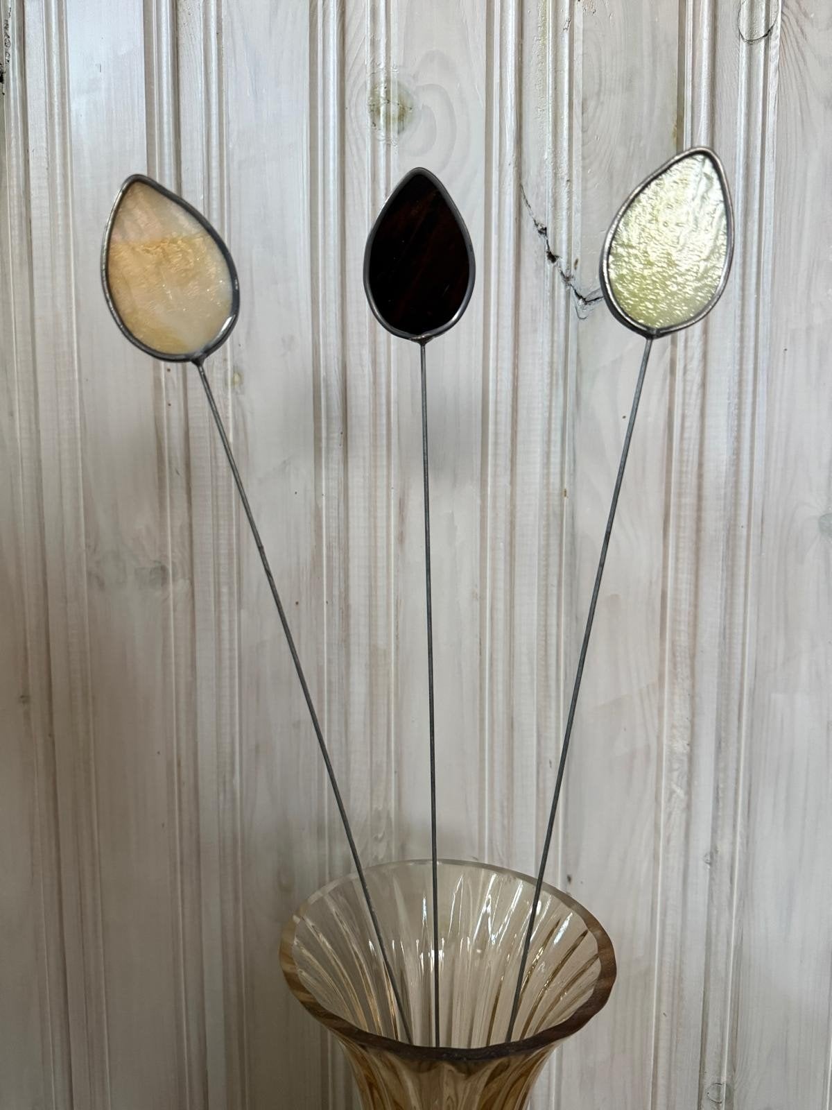glas in lood tulpen, Ophalen of Verzenden