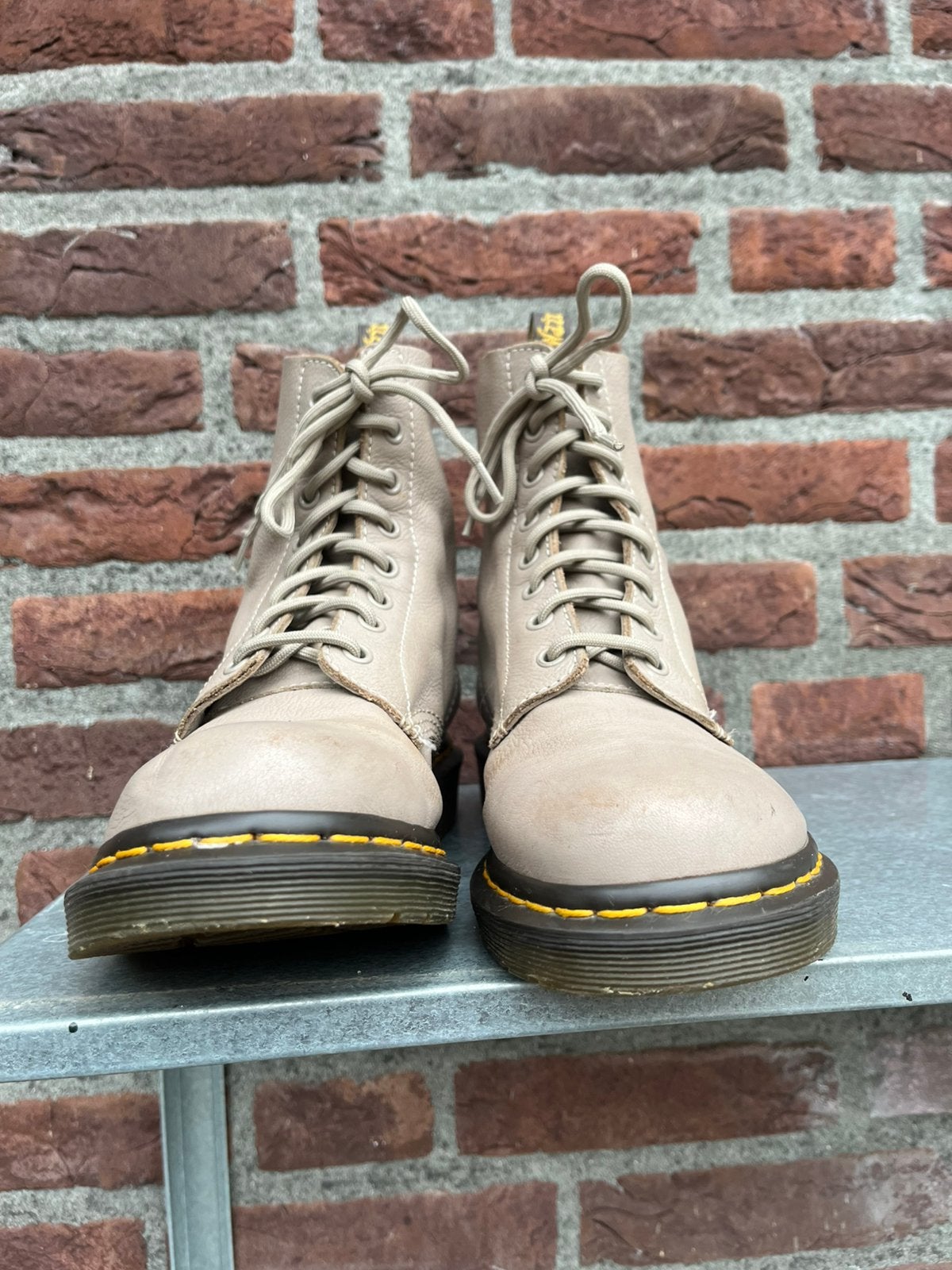 Dr. Martens 1460 Pascal virginia grijs maat 39, Dr. Martens, -, -, Lage of Enkellaarzen