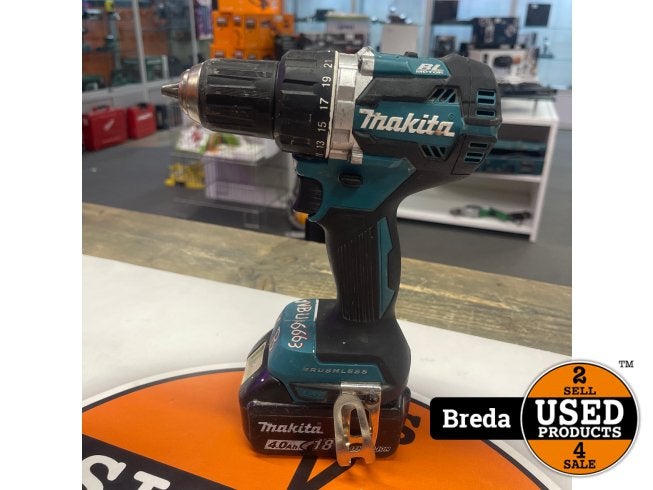 Makita DDF484 Incl 4.0Ah Accu, Doe-het-zelf en Verbouw, Gereedschap | Boormachines, Makita, Zo goed als nieuw, Support@makita.com