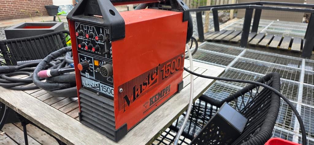 Kemppi Master 1500 TIG lasapparaat - Gebruikt, Doe-het-zelf en Verbouw, Gereedschap | Lasapparaten, Ophalen, Gebruikt, 150 tot 250 ampère