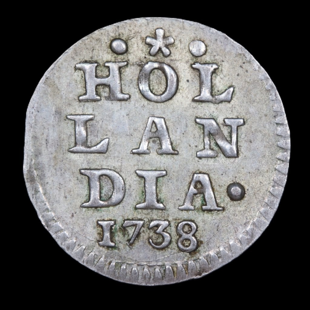 Bezemstuiver Holland 1738. Zfr., Vóór koninkrijk, Zilver, Losse munt, Overige waardes
