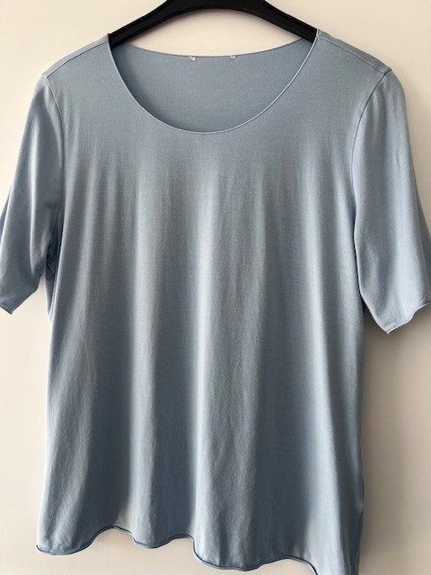 Peter Hahn, super fijn licht blauw basis shirt maat XL., Blauw, Maat 46/48 (XL) of groter, Ophalen of Verzenden, Zo goed als nieuw