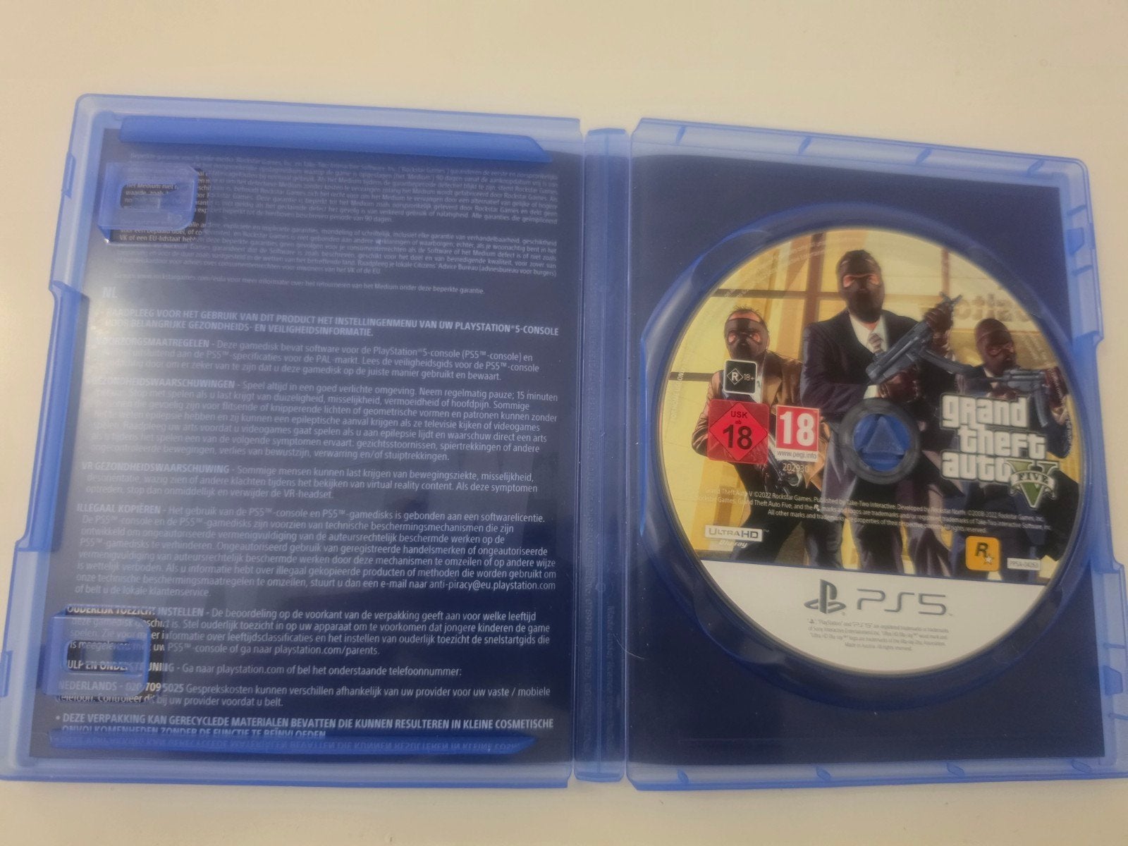 Grand Theft Auto V (GTA 5)  voor Playstation 5 Lees Goed, Avontuur en Actie, Online, Vanaf 18 jaar, 1 speler