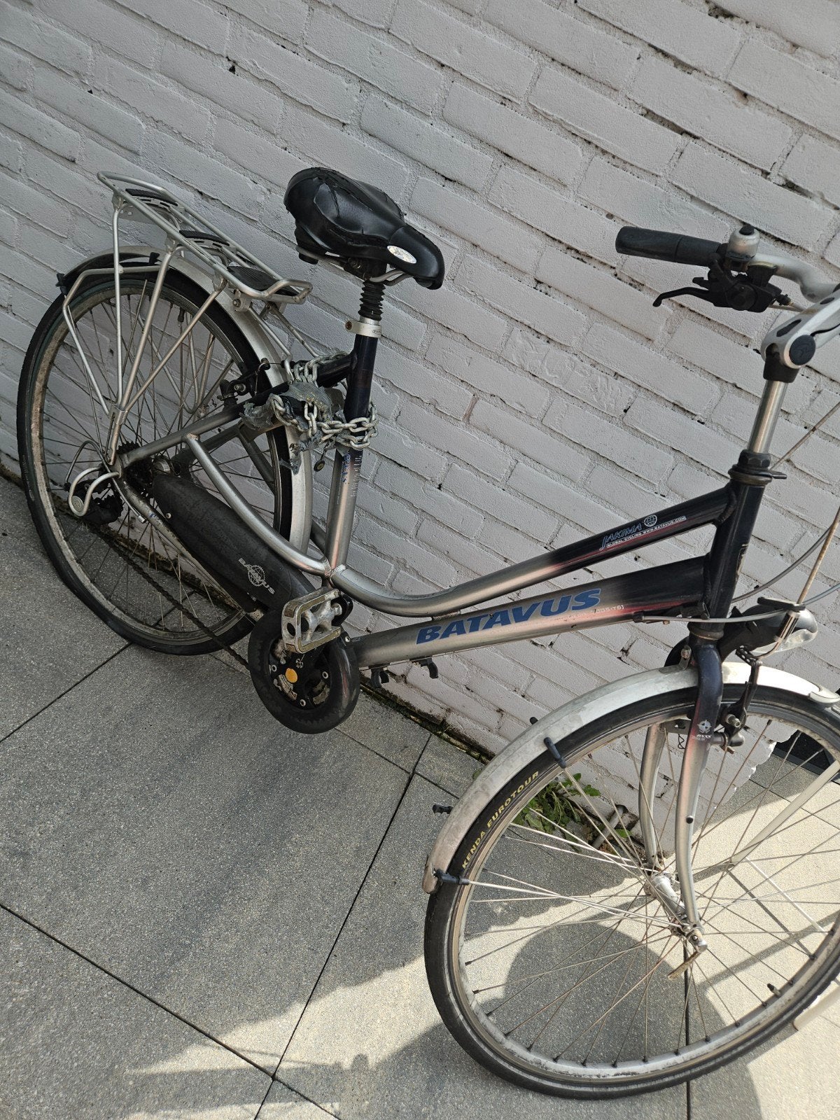 Batavus fiets met lekke achterband, Ophalen, Gebruikt, Batavus