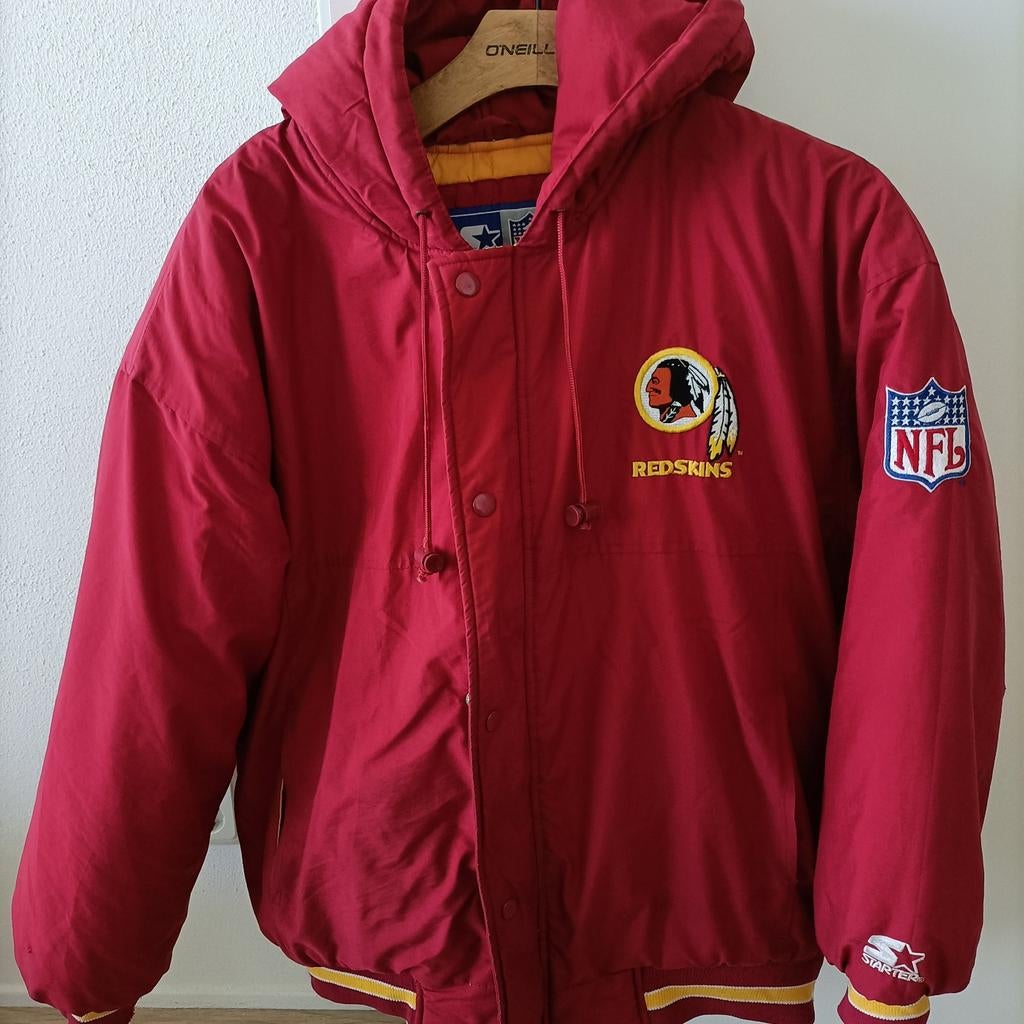 Vintage Starter NFL Washington Redskins Jas Maat M, Kleding | Heren, Jassen | Winter, Maat 52/54 (L), Ophalen of Verzenden, Rood