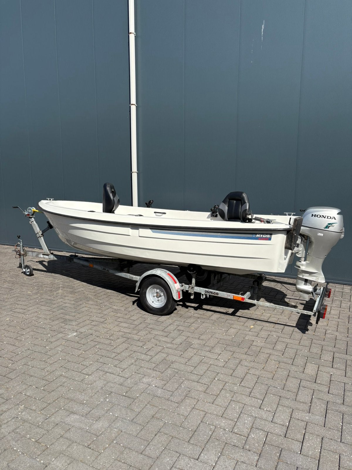 Visboot-Ryds 425 R – Zeer nette set – Honda 8 pk – trailer, Ophalen, Tot 10 pk, Viertaktmotor, Overige merken