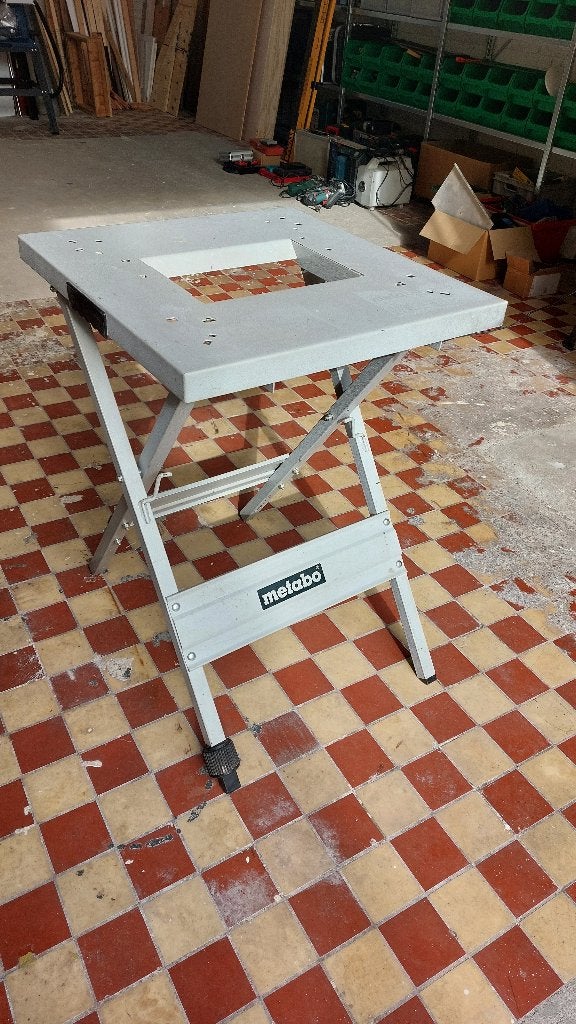 Metabo inklapbare werktafel - ideaal voor klussen, Doe-het-zelf en Verbouw, Werkbanken, Ophalen, Gebruikt, Minder dan 70 cm, Inklapbaar