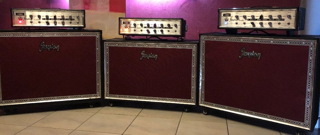 FAYLON STUDIO VINTAGE 60'S ALL TUBE AMP + SPEAKER CABINET, Ophalen, Gebruikt, Gitaar, 50 tot 100 watt