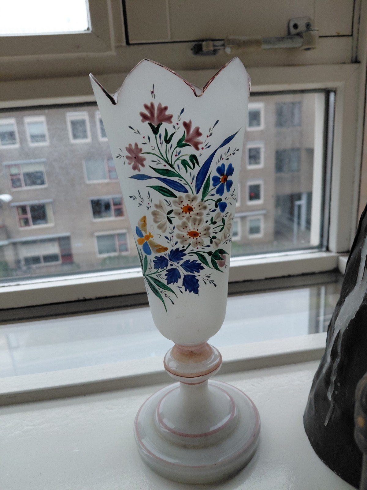 Art nouveau jugendstill vaas, Verzenden