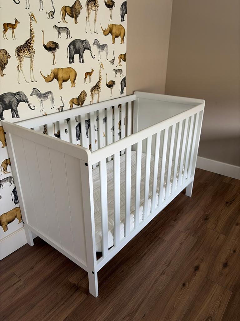 Babypark wit ledikant - Zo goed als nieuw, Ophalen, Zo goed als nieuw, Ledikant