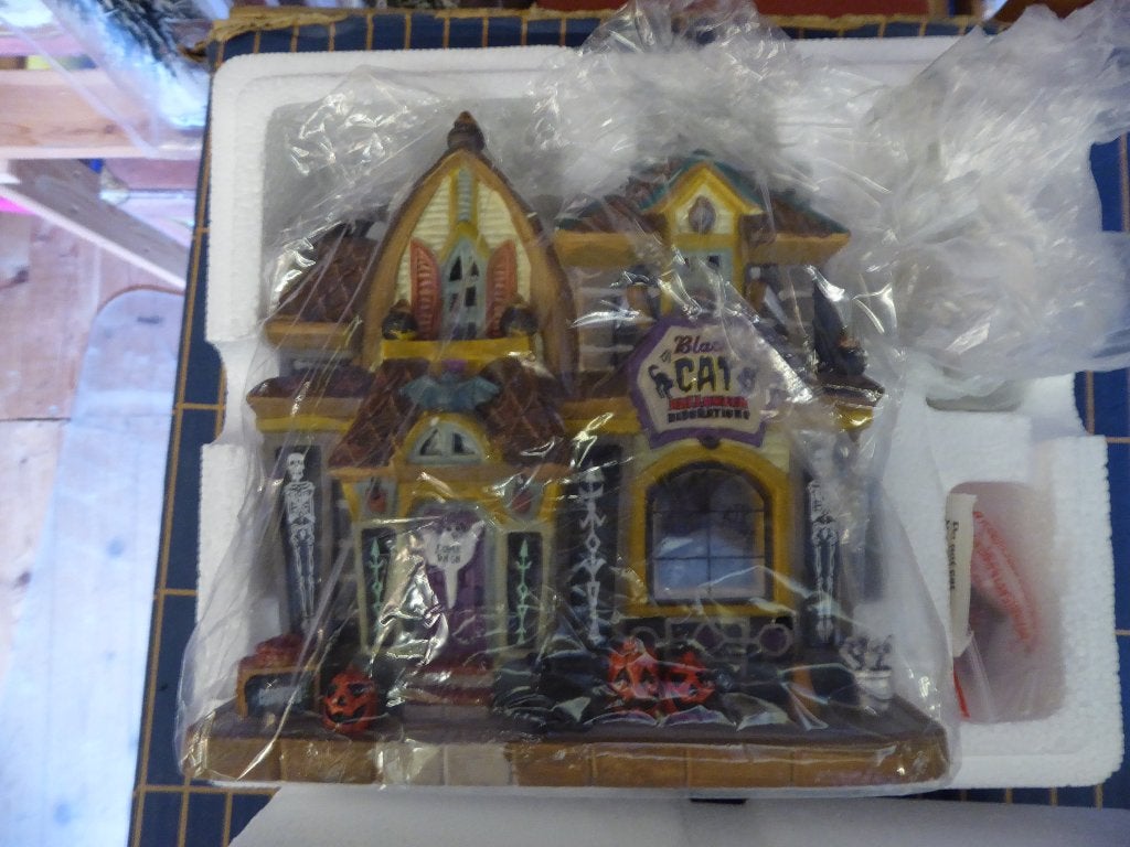 Lemax Item - Halloween Black cat -  Ik ruim op, Diversen, Kerst, Ophalen of Verzenden, Nieuw