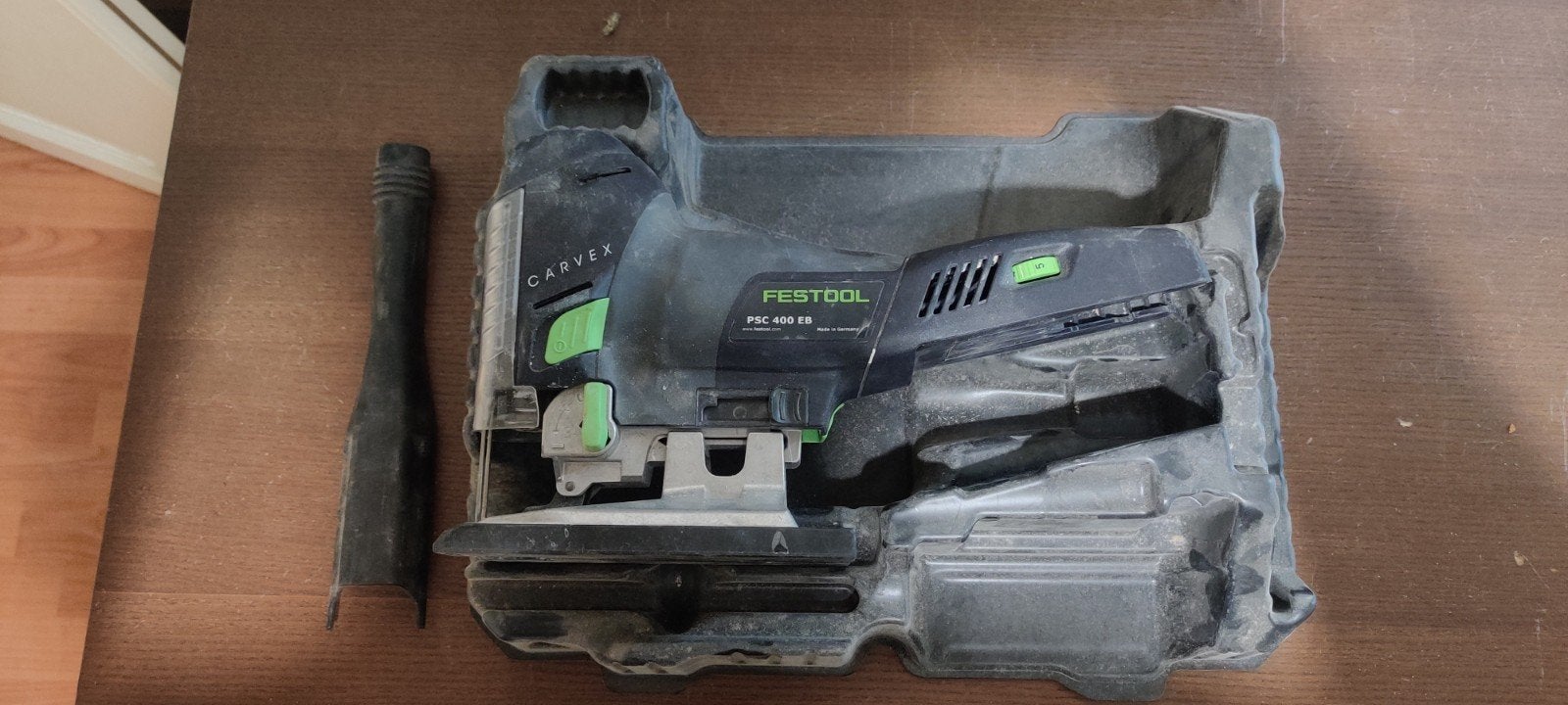 Festool PSC 400 EB 18v decoupeerzaag perfecte staat, Ophalen of Verzenden, Zo goed als nieuw, Minder dan 600 watt, Vlakschuurmachine