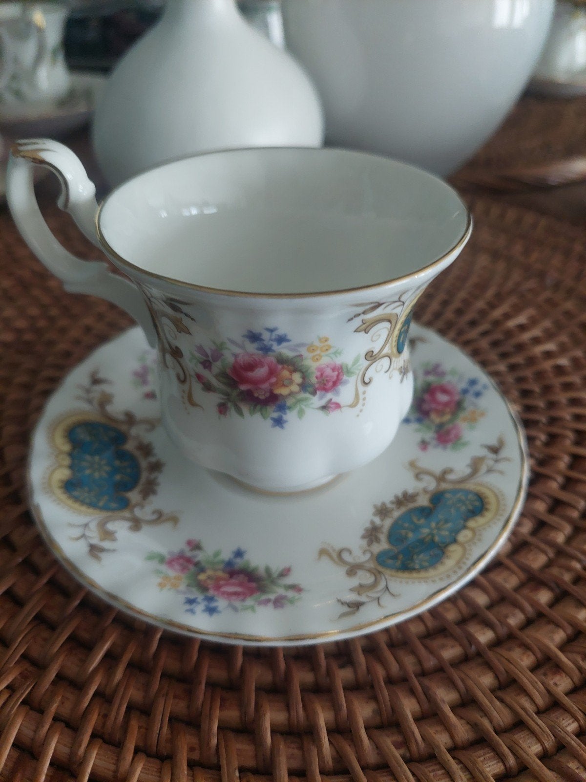 Royal Albert Berkeley theekop en schotel, Antiek en Kunst, Ophalen