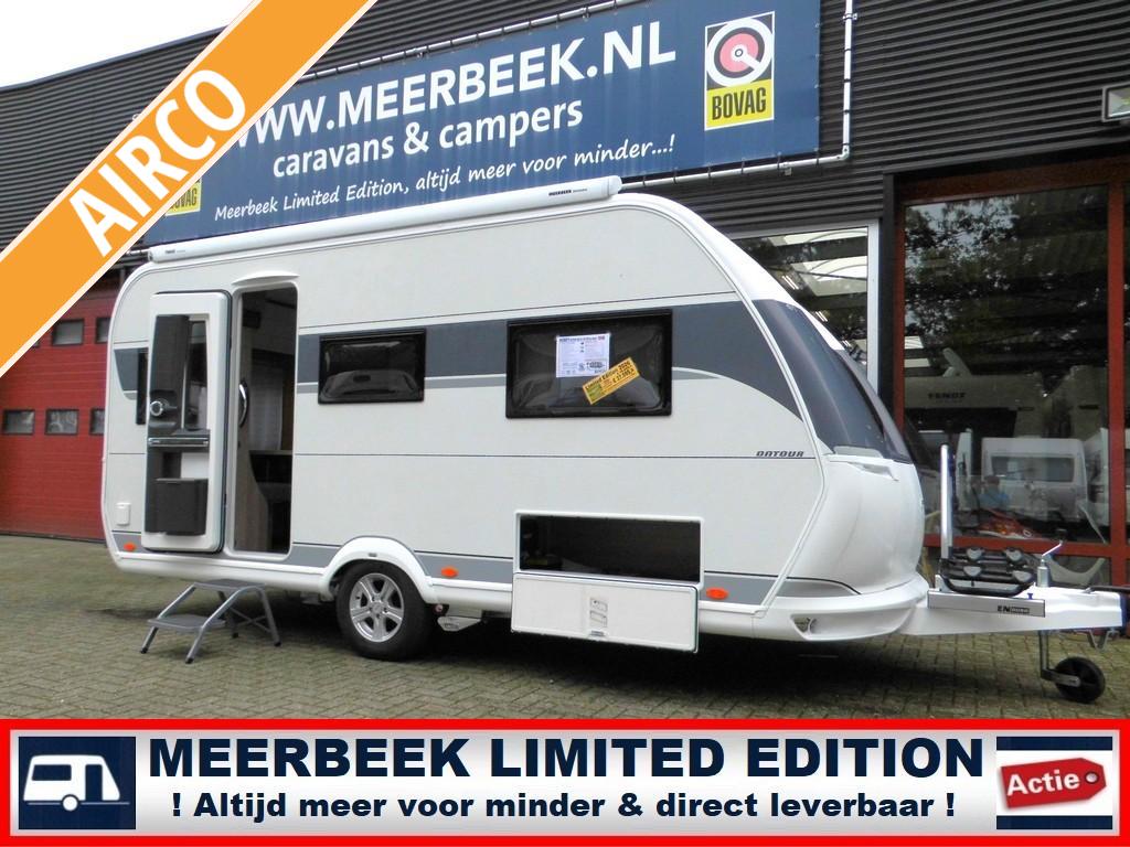 Hobby On Tour 460 DL 5629,=KORTING +MOVER +AIRCO +THULE, Caravans en Kamperen, Caravans, Standaardzit, Hobby, Overige typen, Schokbreker
