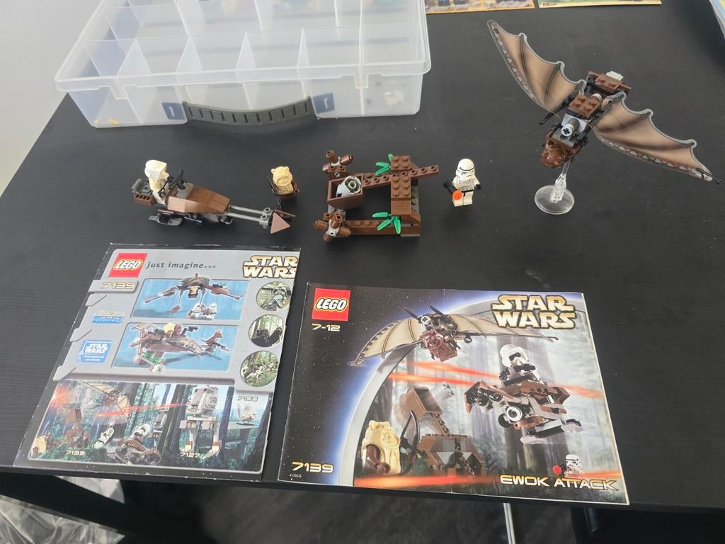 Lego Star Wars 7139 Ewok Attack - set met instructi, Compleet, Gebruikt, Star Wars, Lego