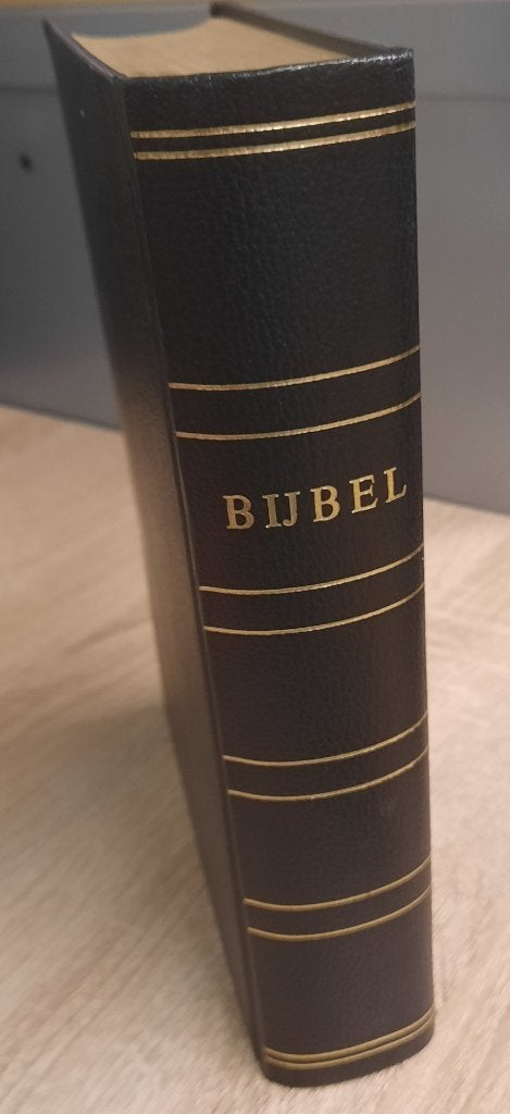 Bijbel SV met illustr. Reint de Jonge, gebonden goud op snee, Ophalen of Verzenden, Zo goed als nieuw, Diverse auteurs