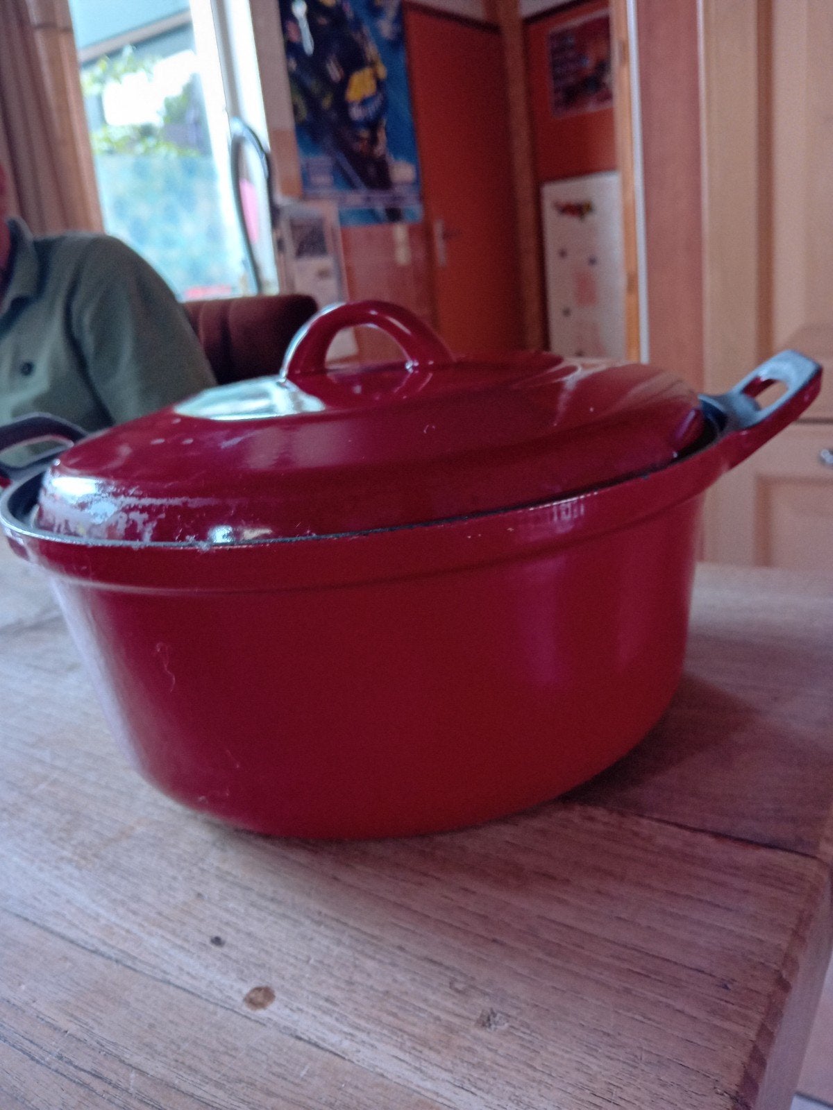 Rode gietijzeren braadpan, Ophalen of Verzenden