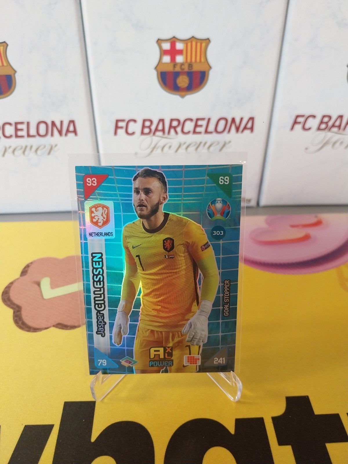 Jasper Cillessen Panini Adrenalyn Euro 2020, Ophalen of Verzenden, Zo goed als nieuw, Overige binnenlandse clubs, Poster, Plaatje of Sticker