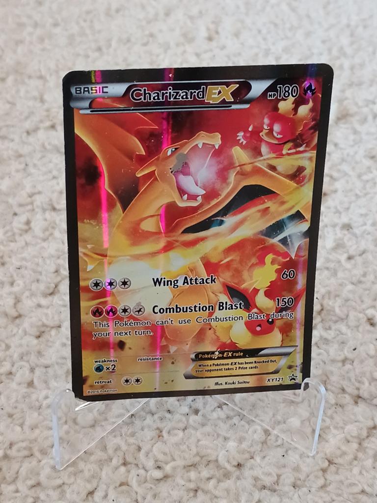 Pokemon kaart charizard XY121 promo generations, Ophalen of Verzenden, Gebruikt, Losse kaart, Foil