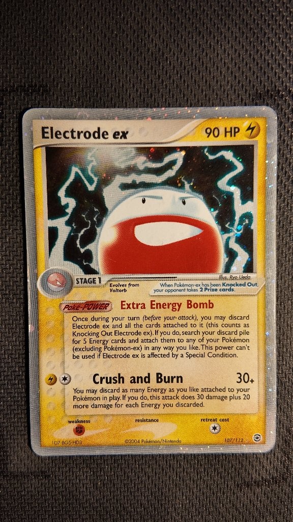 Electrode ex 107 FireRed & LeafGreen | Pokemon kaart, Ophalen, Losse kaart, Foil