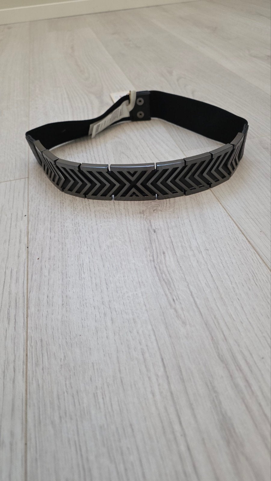 Pieces Emona Waist Belt - Zwart/Gunmetal - Maat 75, Kleding | Dames, 80 tot 90 cm, 3 tot 5 cm, Zwart, Nieuw