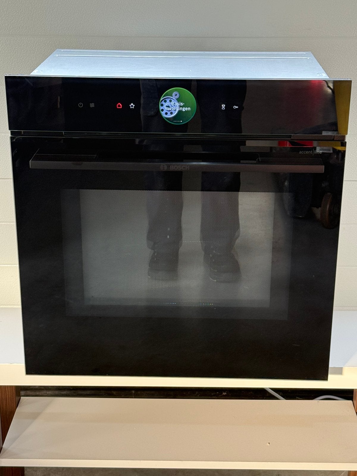 Luxe bosch accent/line combimagnetron HMG936AB1, Verzenden, Zo goed als nieuw, Magnetronfunctie, De laab 8