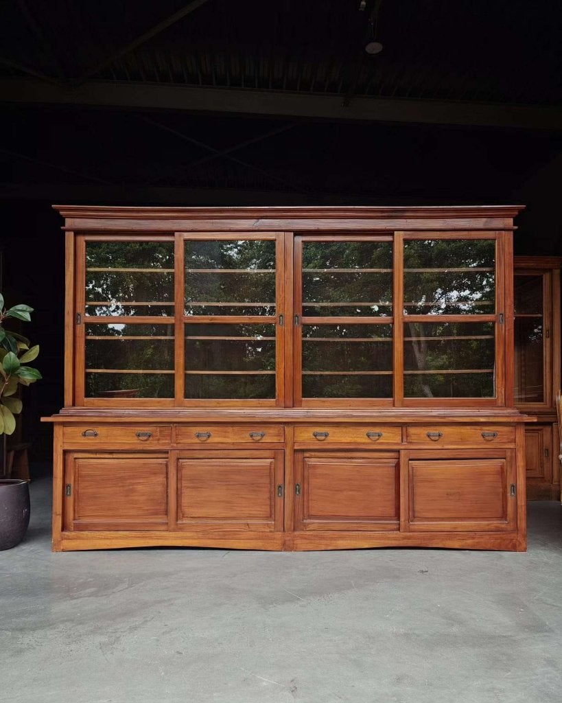 Prachtige antieke winkelkast | 300cm brede buffetkast #0028, Ophalen of Verzenden