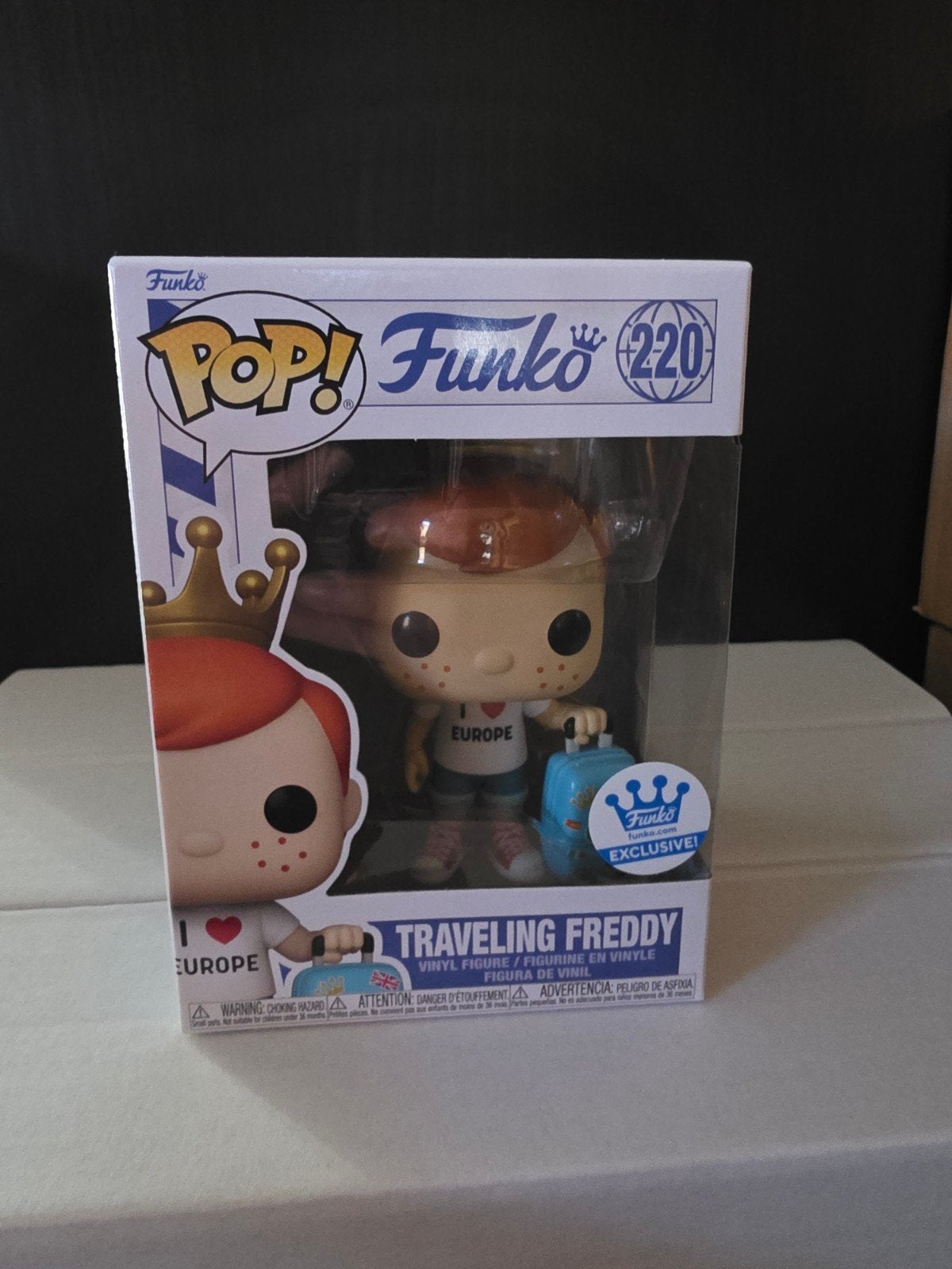Funko Pop! 220 Traveling Freddy I Love Europe Exclusief, Ophalen of Verzenden, Nieuw