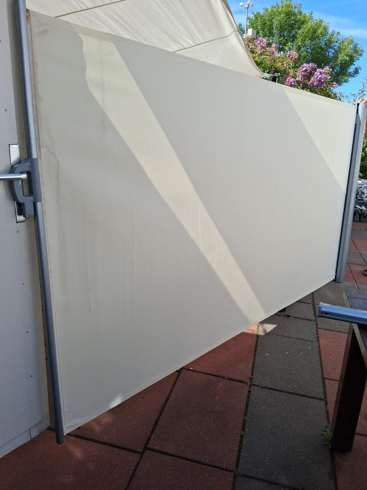 Uittrekbaar Windscherm, Tuin en Terras, Ophalen, Aluminium