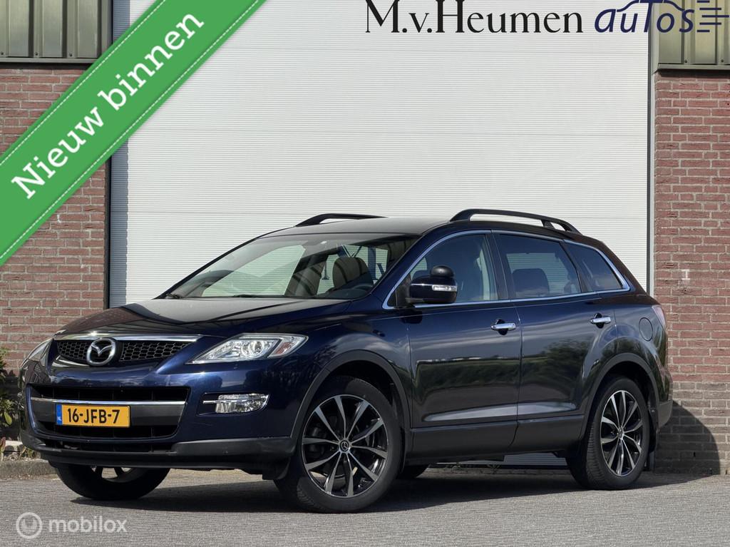 Mazda CX-9 3.7 GT-L 7 Zits Keyless CarPlay Leder Trekhaak Bo, Automaat, Gebruikt, Zwart, Blauw