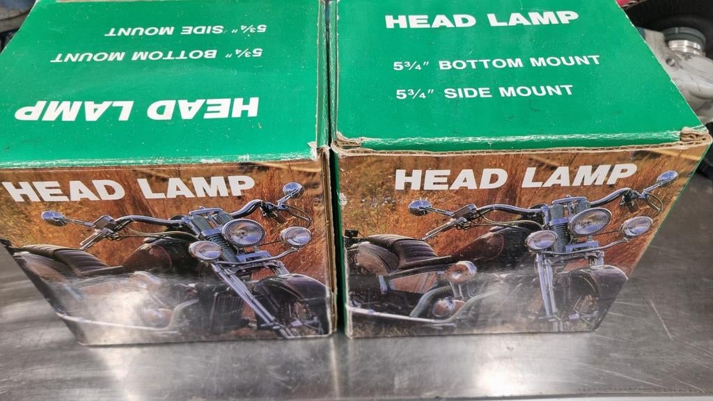 Nieuwe koplamp voor motor, 5 3/4 inch, Ophalen