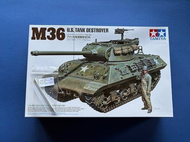 Tamiya 35390 M36 Jackson Tankdestroyer 1/35 incl alu loop, Tank, Verzenden, 1:32 tot 1:50, Nieuw