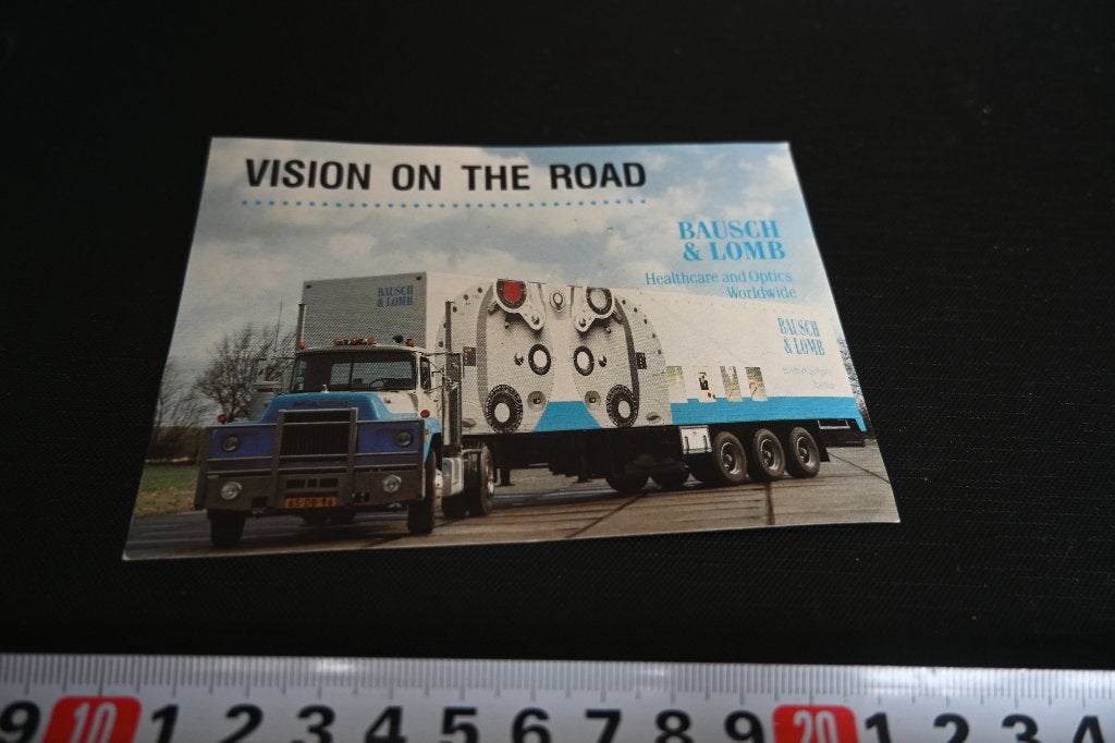 sticker vision on the road - truck - bausch & lomb, Ophalen of Verzenden, Zo goed als nieuw