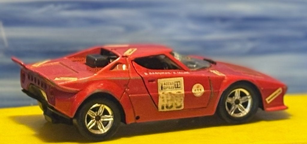 Vintage Polistil Lancia Stratos Rally S32 Modelauto, Ophalen of Verzenden, Gebruikt, Auto, Overige merken
