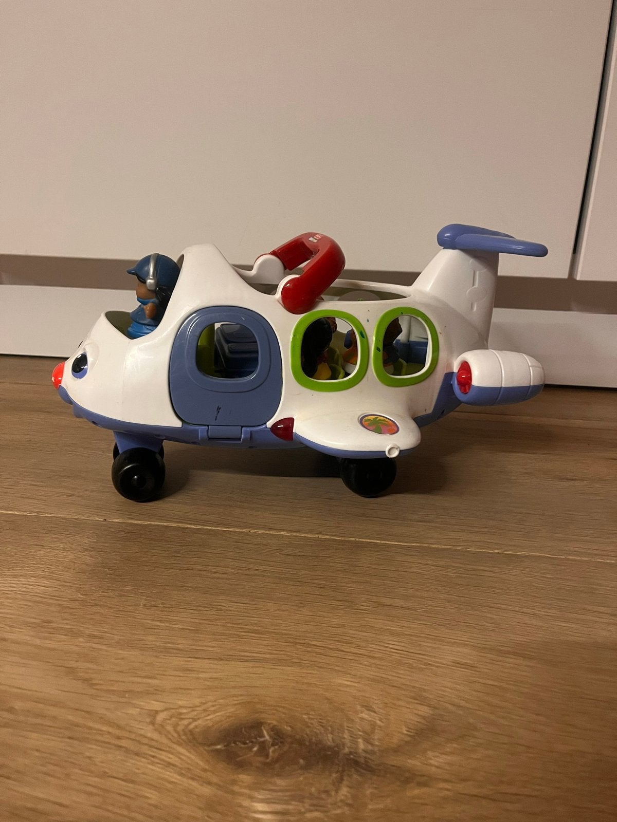 Fisher-Price Little People Vliegtuig met piloot en passagier, Ophalen, Gebruikt