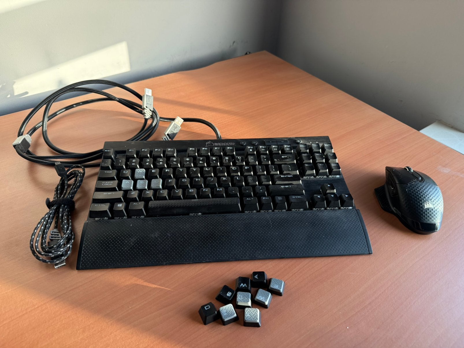 Corsair Dark Core Pro + K65 RGB Rapidfire gaming keyboard, Computers en Software, Ophalen of Verzenden, Zo goed als nieuw