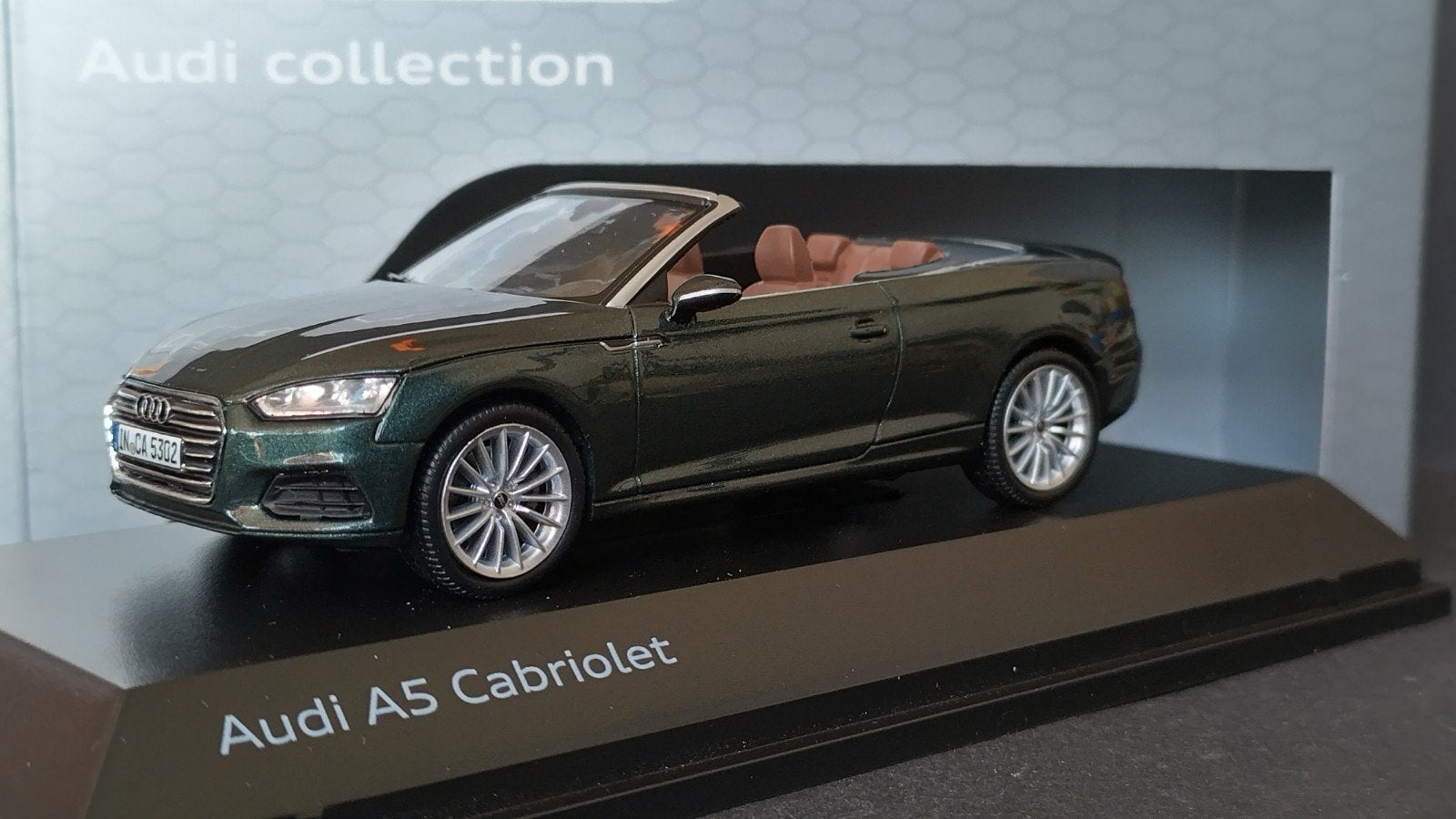 Audi A5 Cabrio Gotland Green 1:43 Spark Pol, Overige merken, Auto, Verzenden, Nieuw