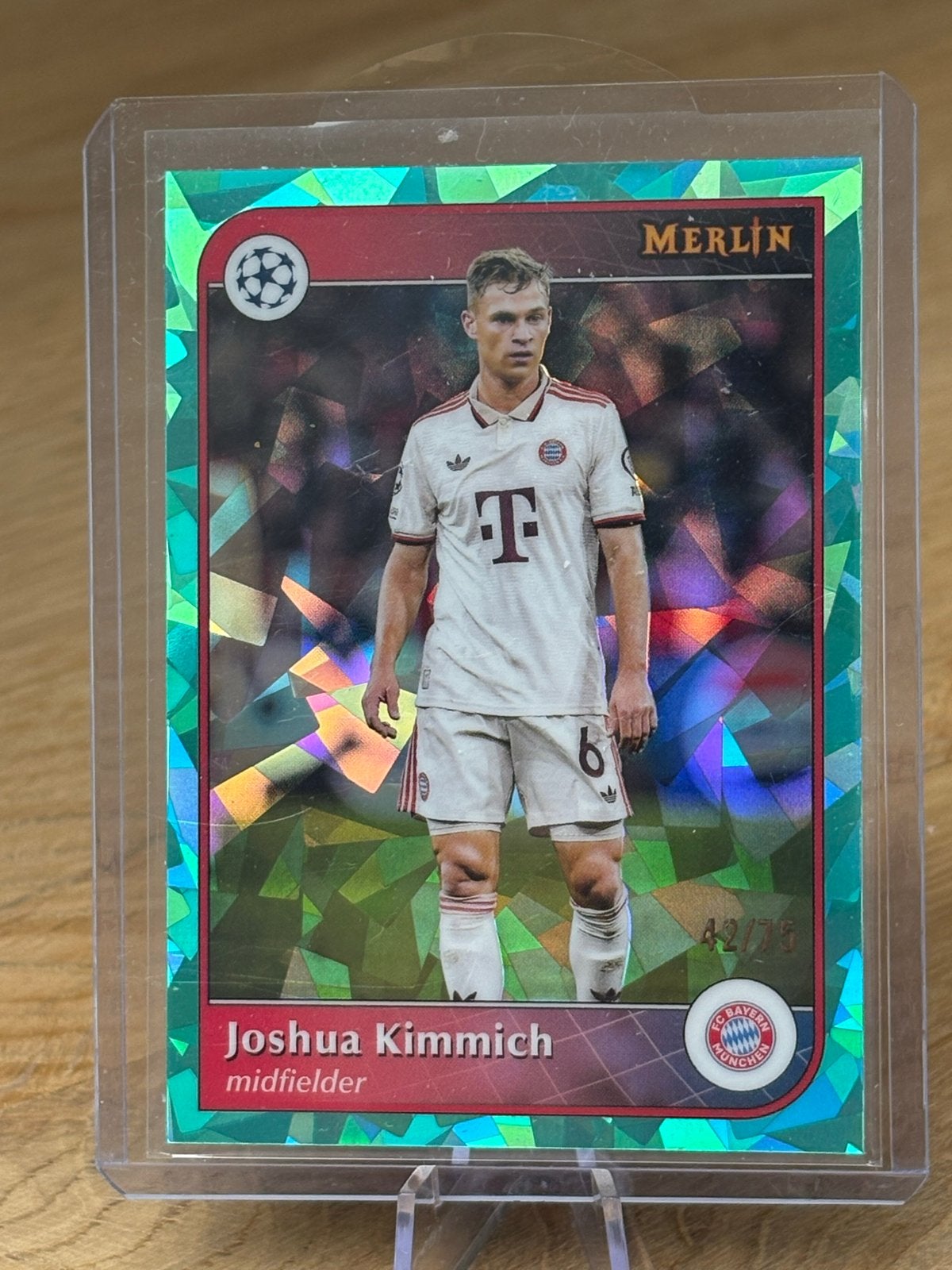Joshua Kimmich Merlin Sticker 42/75 - Bayern München, Ophalen of Verzenden, Zo goed als nieuw, Buitenlandse clubs, Spelerskaart
