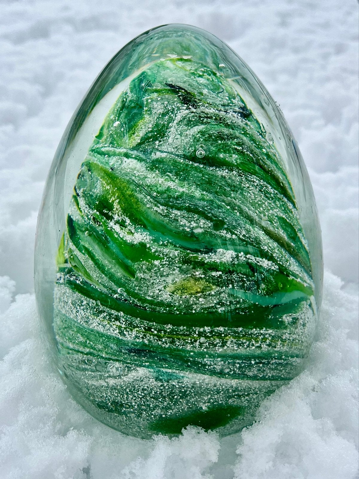 Urn, as, Handgemaakte as objecten in glas, Ophalen, Handgemaakt, Glas, Beeld