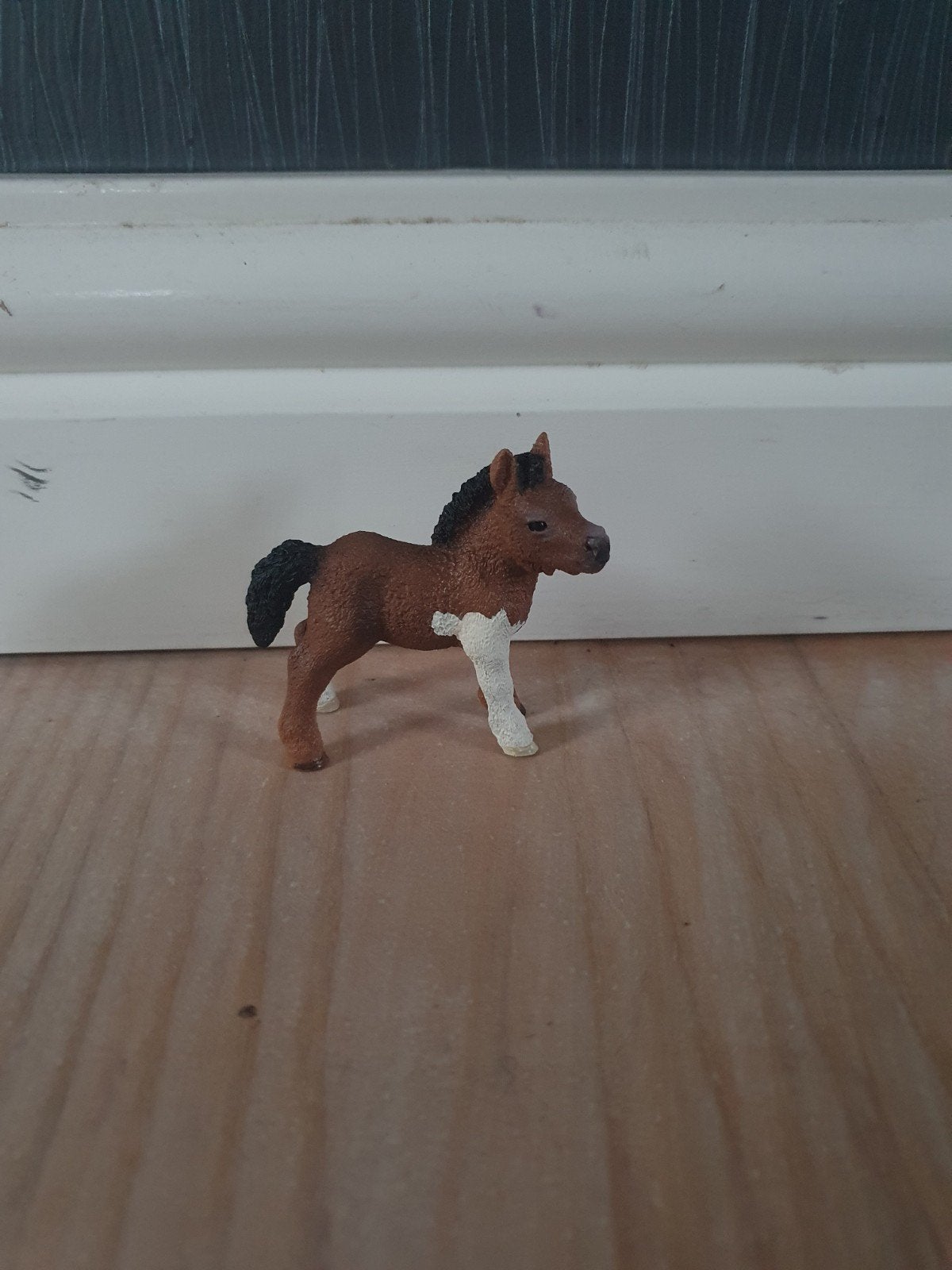 Schleich shetlander veulen, Ophalen of Verzenden, Zo goed als nieuw, Paard, Beeldje of Figuurtje