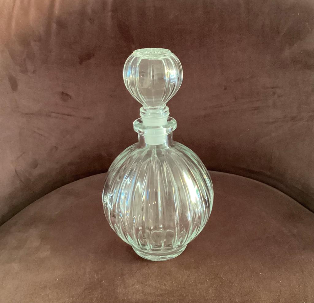 Vintage glazen karaf Frankrijk, Antiek en Kunst, Antiek | Glas en Kristal, Ophalen of Verzenden