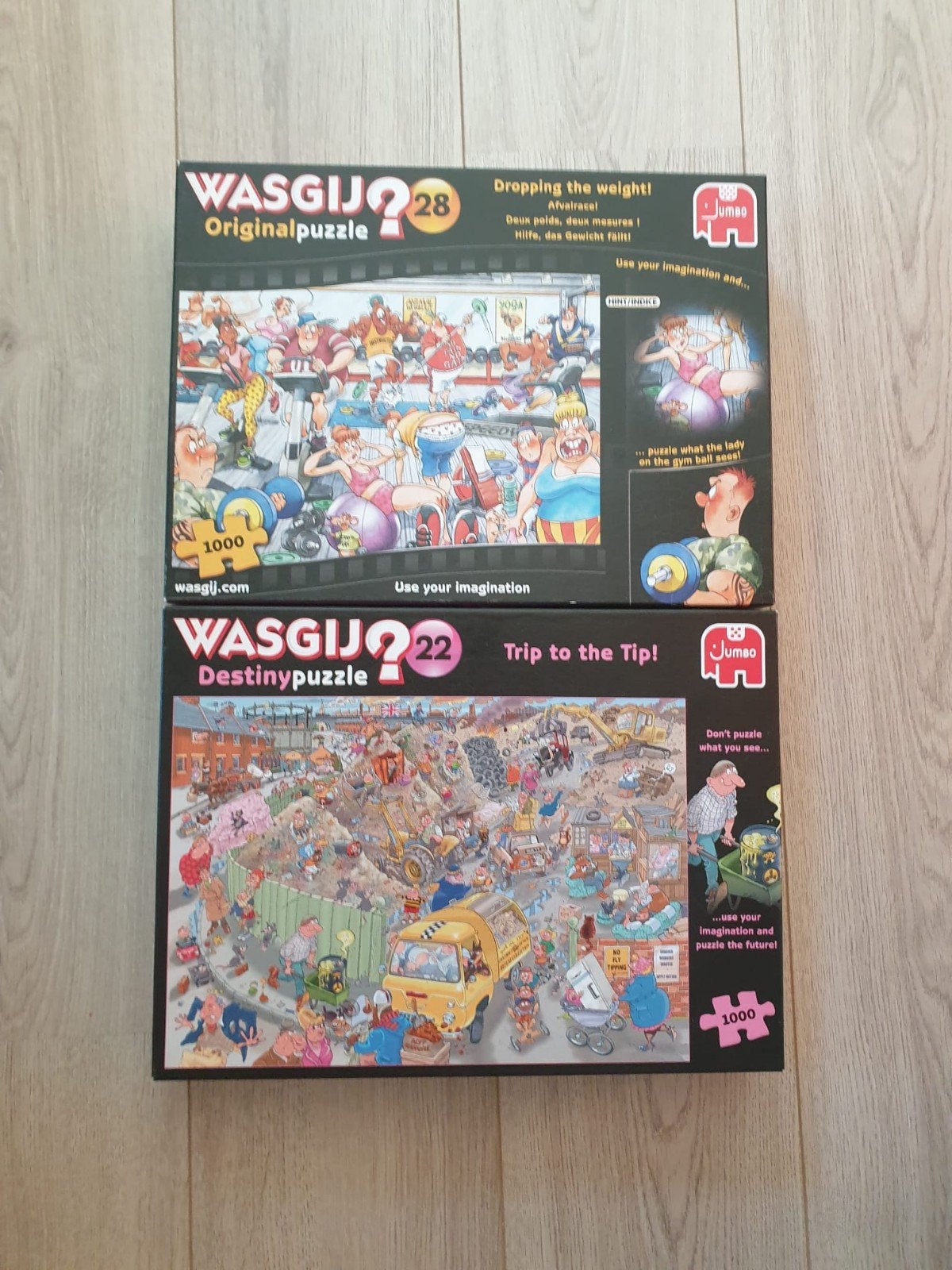 Wasgij Original 28 & Destiny 22 Puzzels - 1000 stukjes, Ophalen of Verzenden, 500 t/m 1500 stukjes, Zo goed als nieuw, Legpuzzel