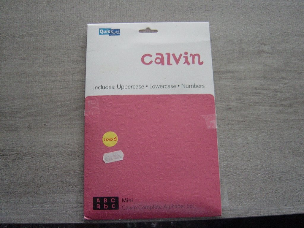 Quickutz calvin alfabet set, Ophalen of Verzenden, Nieuw, Overige typen
