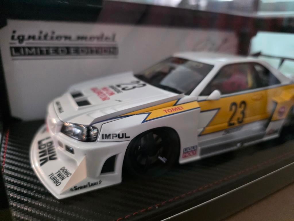 Ignition Model Nissan Skyline GT-R R34 LBWK, Hobby en Vrije tijd, Modelauto's | 1:18, Onbekend, Nieuw, Ophalen of Verzenden, Onbekend