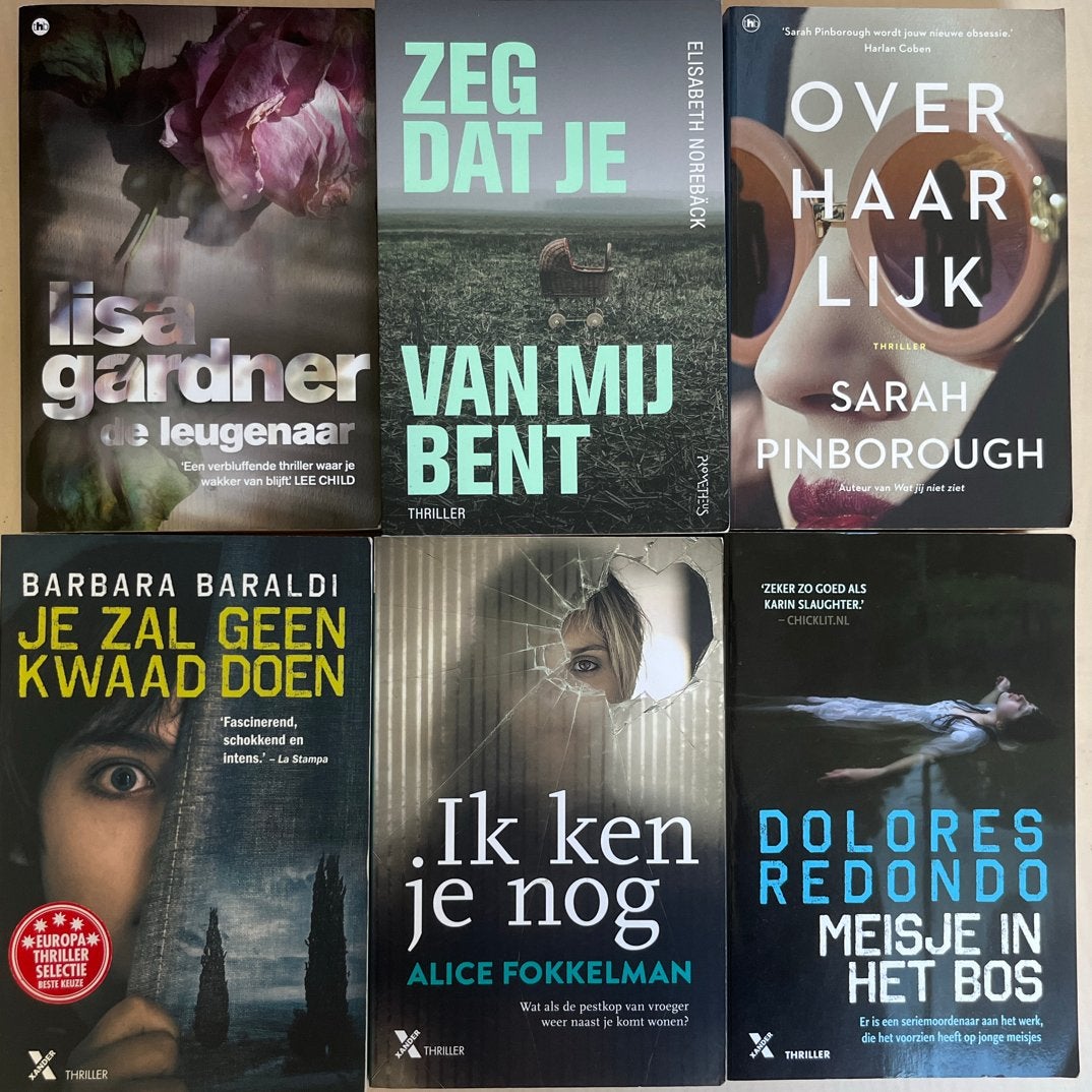 Pakket thrillers, oa Lisa Gardner, Dolores Redondo, Boeken, Ophalen of Verzenden, Zo goed als nieuw, Europa overig