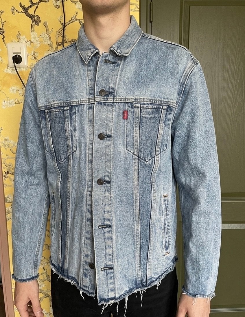 Levi’s Vintage Reconstructed Spijkerjack - Maat L (Unisex), Ophalen of Verzenden, Gedragen, Maat 52/54 (L), Blauw