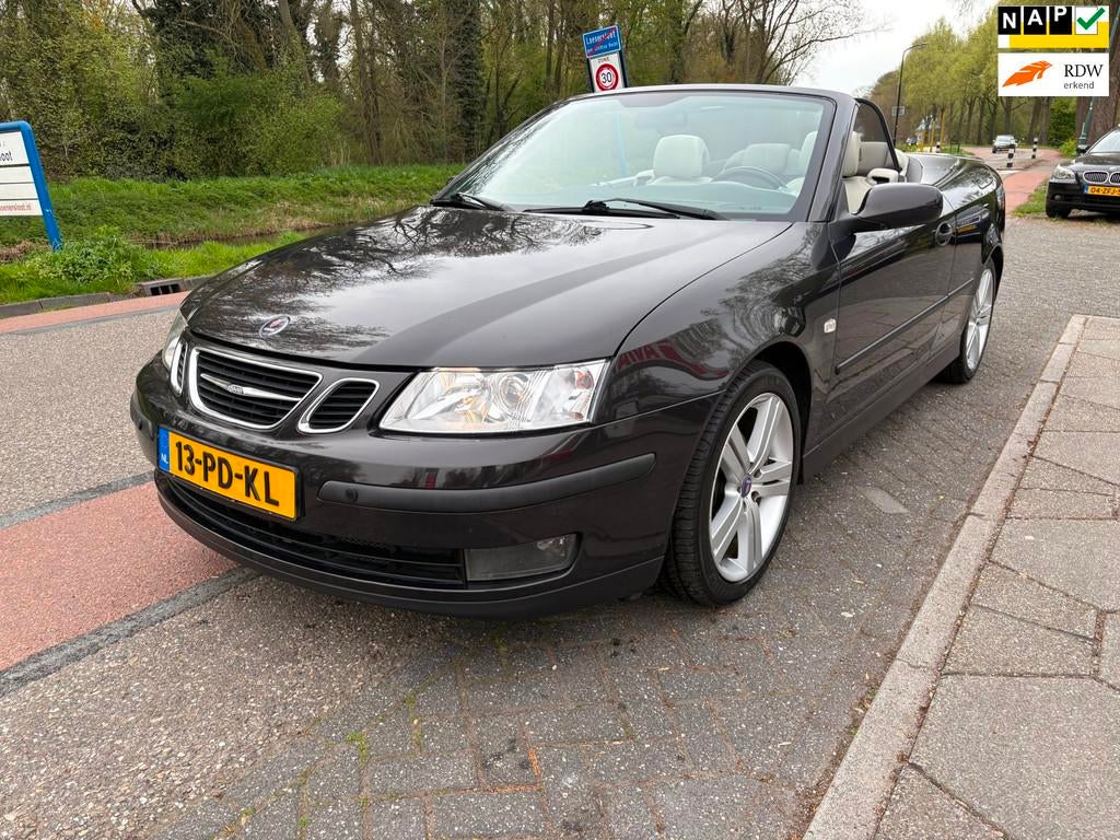 Saab 9-3 Cabrio 1.8t Linear NWE APK + TREKHAAK!, Voorwielaandrijving, 1998 cc, Gebruikt, 4 cilinders