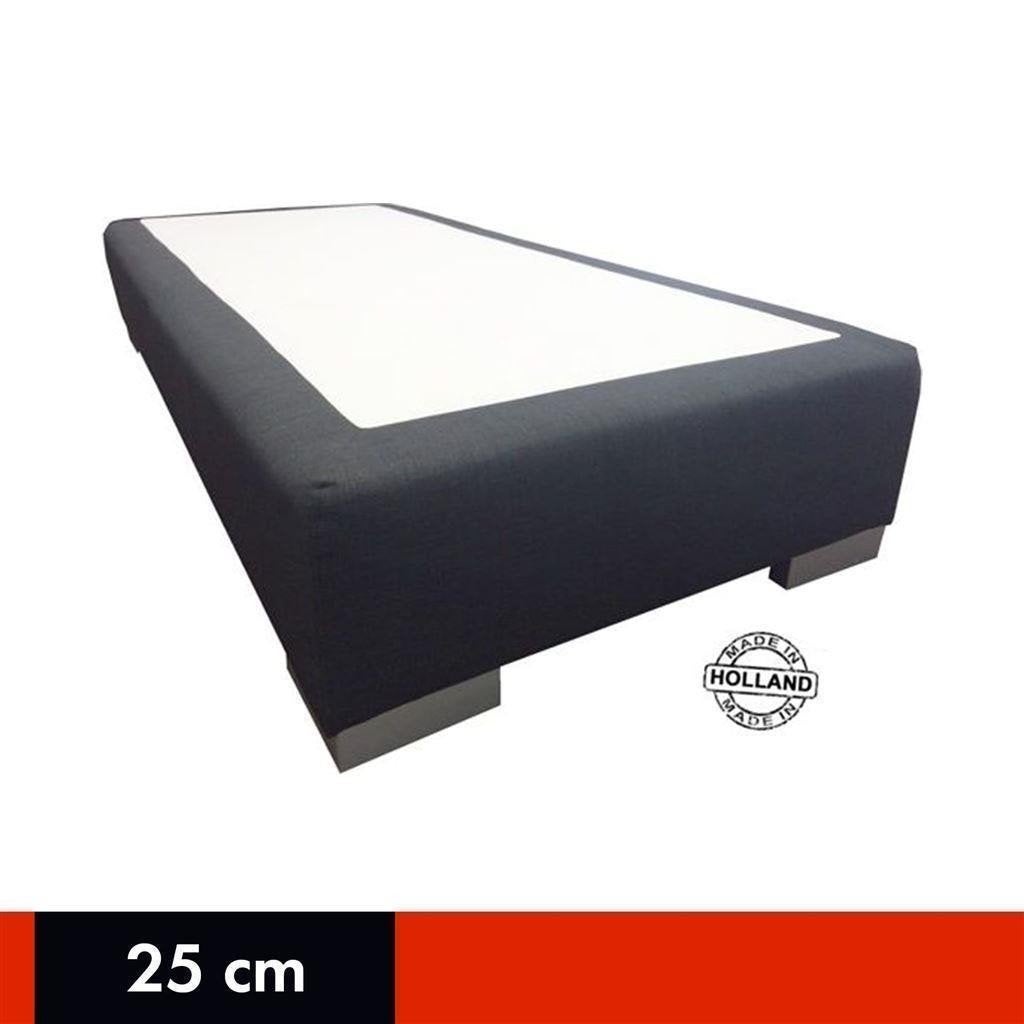 Boxspring Lagos Losse Binnenvering, Huis en Inrichting, Slaapkamer | Bedden, Verzenden, 140 cm, Grijs, Hout